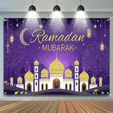 Lofaris Purple Majestic Dome Palace Sparks Ramadan Backdrop